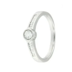 Roman Joyero Anillos<DRICHEN, anillo de compromiso en oro blanco