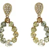 Roman Joyero Pendientes<ECLEPTICA, pendientes largos de oro amarillo con brillantes y zafiros