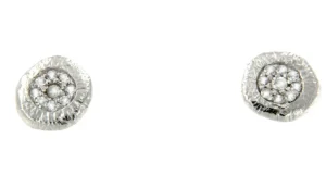 Roman Joyero Pendientes<ELBURZ, pendientes de plata rodiada con circonitas.