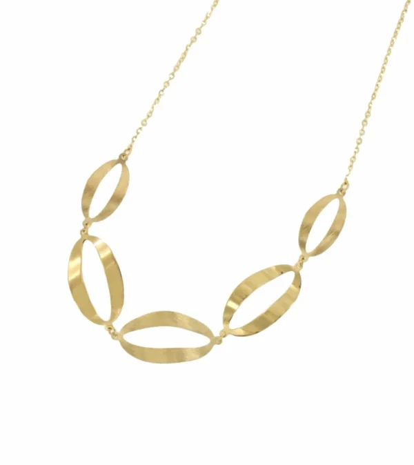 Roman Joyero Cadenas Y Gargantillas<ESLENE gargantilla oro amarillo de 18 kilates mate y brillo