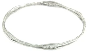 Roman Joyero Pulseras<EUROPA, pulsera rígida de plata rodiada.