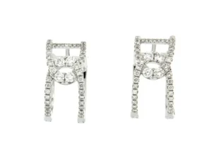 Roman Joyero Pendientes<EZPELETA, pendientes de aro con diamantes