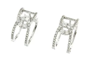 Roman Joyero Pendientes<EZPELETA, pendientes de aro con diamantes