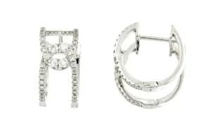 Roman Joyero Pendientes<EZPELETA, pendientes de aro con diamantes