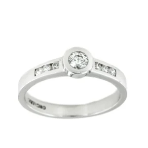 Roman Joyero Anillos<FIDELIO, anillo de compromiso con oro blanco y brillantes
