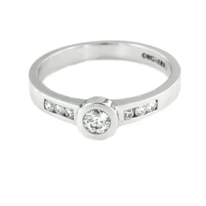 Roman Joyero Anillos<FIDELIO, anillo de compromiso con oro blanco y brillantes