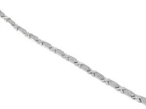 Roman Joyero Pulseras<FIONA, pulsera semirrígida en plata con circonitas.