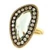 Roman Joyero Anillos<FOXTROT, Anillo de oro con diamantes y amatista verde