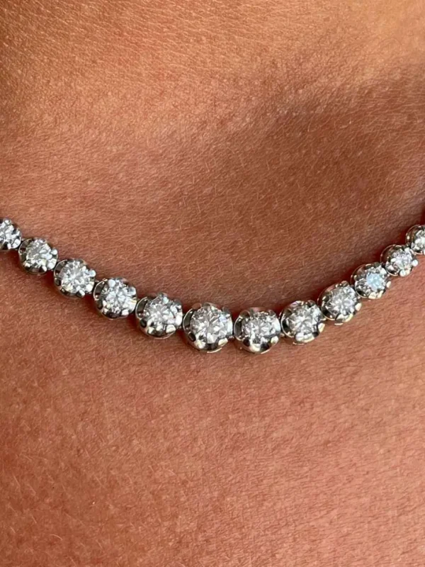 Roman Joyero Cadenas Y Gargantillas<Gargantilla ABBEVILLE riviere de brillantes en oro blanco de 18 kilates