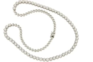 Roman Joyero Cadenas Y Gargantillas<Gargantilla AJACCIO riviere de oro blanco 18 kites con brillantes