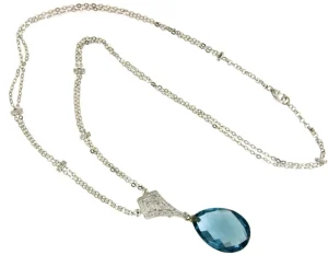 Roman Joyero Cadenas Y Gargantillas<Gargantilla AMIENS oro blanco y colgante de 18 ktes con brillantes.