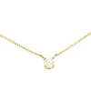 Roman Joyero Cadenas Y Gargantillas<Gargantilla ARLES solitario de brillante con cadenita en oro amarillo de 18 ktes.