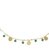 Roman Joyero Cadenas Y Gargantillas<Gargantilla de chapas ORKUN en oro 18 ktes y cuarzos verdes