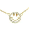 Roman Joyero Cadenas Y Gargantillas<Gargantilla de plata chapada en oro y con emoticono sonriente