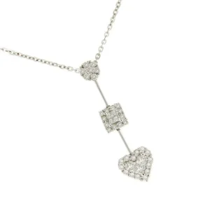 Roman Joyero Colgantes | Cadenas Y Gargantillas<Gargantilla DELFIN oro blanco de 18 ktes con brillantes y princesas