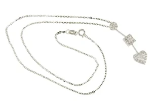 Roman Joyero Colgantes | Cadenas Y Gargantillas<Gargantilla DELFIN oro blanco de 18 ktes con brillantes y princesas