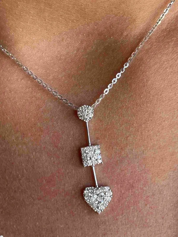 Roman Joyero Colgantes | Cadenas Y Gargantillas<Gargantilla DELFIN oro blanco de 18 ktes con brillantes y princesas