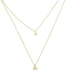 Roman Joyero Cadenas Y Gargantillas<Gargantilla doble FIDIAS en oro amarillo de 18 ktes y circonitas