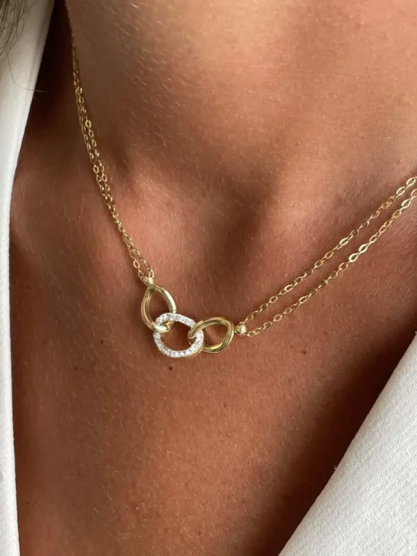 Roman Joyero Cadenas Y Gargantillas<Gargantilla ERDAL en oro amarillo de 18 kilates con circonitas