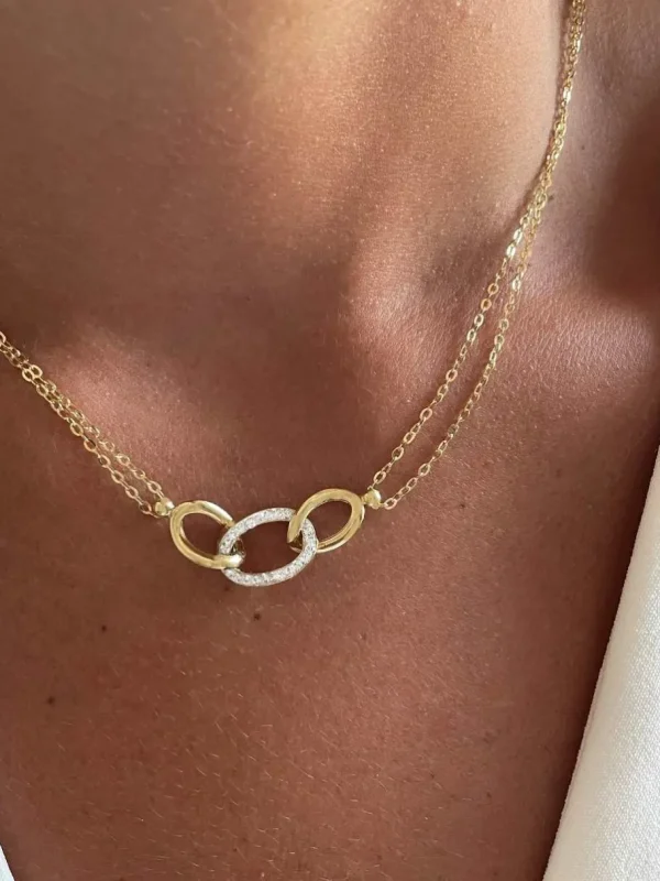 Roman Joyero Cadenas Y Gargantillas<Gargantilla ERDAL en oro amarillo de 18 kilates con circonitas