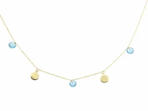 Roman Joyero Cadenas Y Gargantillas<Gargantilla GONCA en oro amarillo, chapitas y cuarzos