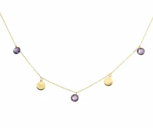 Roman Joyero Cadenas Y Gargantillas<Gargantilla GONCA en oro amarillo, chapitas y cuarzos