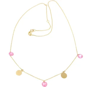 Roman Joyero Cadenas Y Gargantillas<Gargantilla GONCA en oro amarillo, chapitas y cuarzos