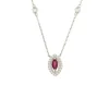 Roman Joyero Cadenas Y Gargantillas<Gargantilla GRENOBLE con colgante oro blanco 18 ktes brillantes y piedra
