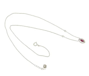 Roman Joyero Cadenas Y Gargantillas<Gargantilla GRENOBLE con colgante oro blanco 18 ktes brillantes y piedra