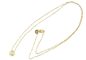 Roman Joyero Cadenas Y Gargantillas<Gargantilla LAGES dije y cadenita en oro amarillo de 18 ktes con circonita