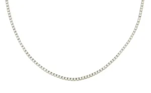 Roman Joyero Cadenas Y Gargantillas<Gargantilla MENDE riviere de brillante en oro blanco de 18 ktes.
