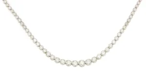 Roman Joyero Cadenas Y Gargantillas<Gargantilla MONTLUCON riviere oro blanco 18 ktes con brillantes en disminución