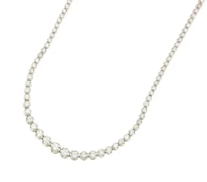 Roman Joyero Cadenas Y Gargantillas<Gargantilla MONTLUCON riviere oro blanco 18 ktes con brillantes en disminución