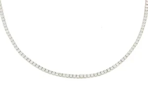 Roman Joyero Cadenas Y Gargantillas<Gargantilla NIORT riviere de brillante en oro blanco 18 ktes.
