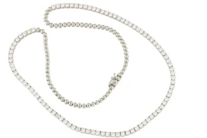 Roman Joyero Cadenas Y Gargantillas<Gargantilla NIORT riviere de brillante en oro blanco 18 ktes.