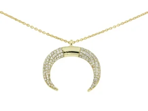 Roman Joyero Cadenas Y Gargantillas<Gargantilla para fiestas en plata con media luna y circonita