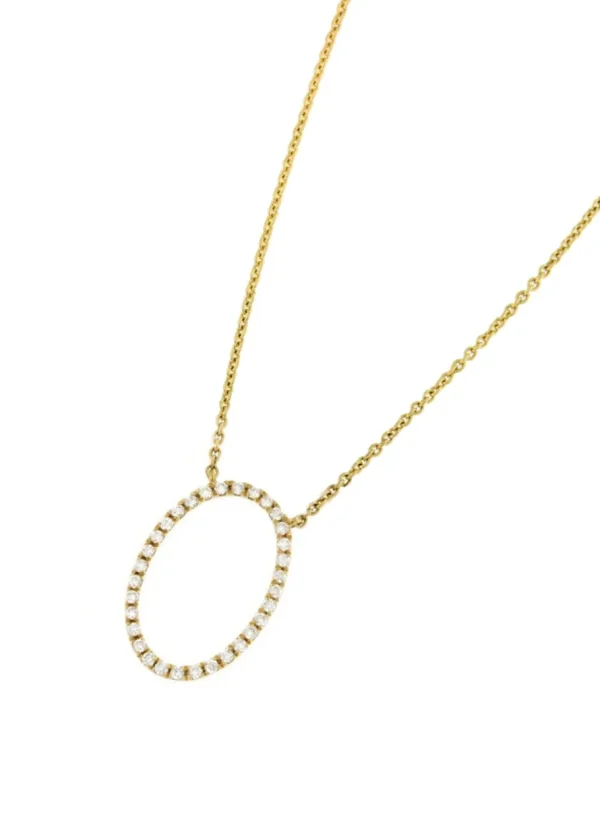 Roman Joyero Cadenas Y Gargantillas<Gargantilla PERUGIA oro amarillo 18 ktes y oval en brillantes