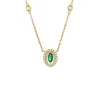 Roman Joyero Cadenas Y Gargantillas<Gargantilla RENNES con colgante oro amarillo 18 ktes esmeralda y brillantes