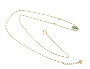 Roman Joyero Cadenas Y Gargantillas<Gargantilla RENNES con colgante oro amarillo 18 ktes esmeralda y brillantes