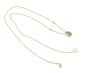 Roman Joyero Cadenas Y Gargantillas<Gargantilla RENNES con colgante oro amarillo 18 ktes esmeralda y brillantes
