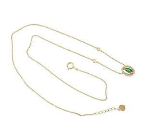 Roman Joyero Cadenas Y Gargantillas<Gargantilla RENNES con colgante oro amarillo 18 ktes esmeralda y brillantes