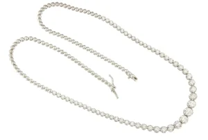 Roman Joyero Cadenas Y Gargantillas<Gargantilla TROYES riviere de brillante en disminución en oro blanco 18 ktes