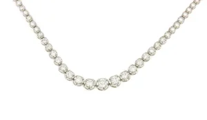 Roman Joyero Cadenas Y Gargantillas<Gargantilla VALENCE riviere brillantes oro blanco 18 ktes en disminución.
