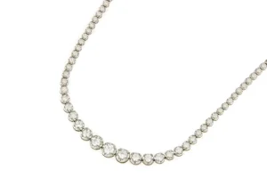 Roman Joyero Cadenas Y Gargantillas<Gargantilla VALENCE riviere brillantes oro blanco 18 ktes en disminución.