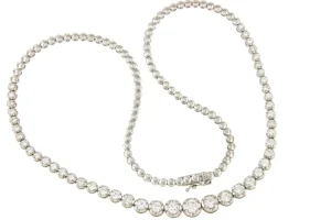 Roman Joyero Cadenas Y Gargantillas<Gargantilla VALENCE riviere brillantes oro blanco 18 ktes en disminución.