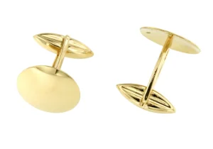 Roman Joyero Gemelos<Gemelos BRAGANZA oro amarillo liso en 18 ktes