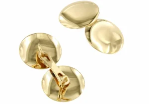 Roman Joyero Gemelos<Gemelos CAJU dobles en oro amarillo de 18n kilates