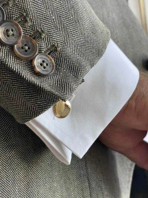 Roman Joyero Gemelos<Gemelos CAJU dobles en oro amarillo de 18n kilates