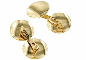 Roman Joyero Gemelos<Gemelos CAJU dobles en oro amarillo de 18n kilates