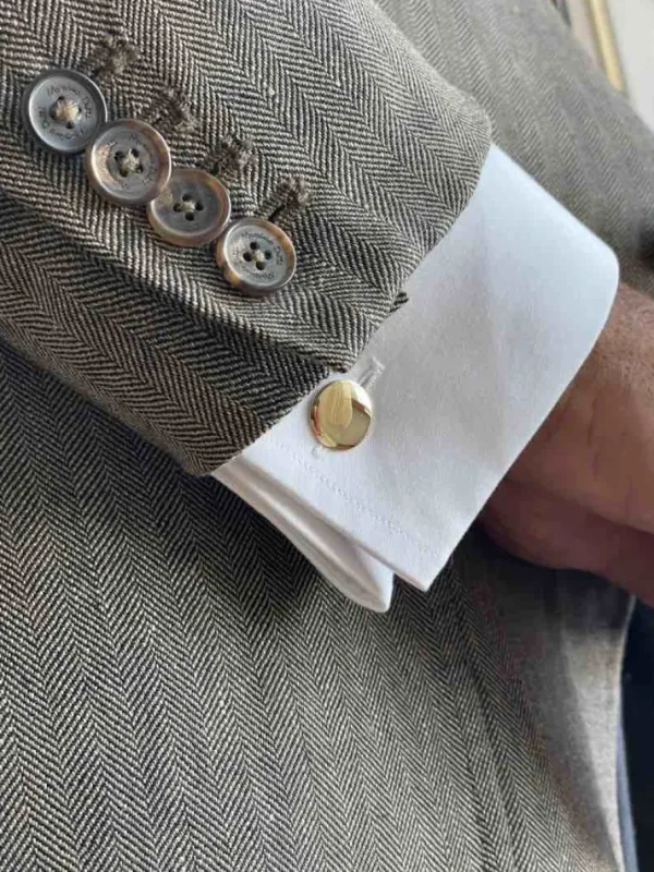 Roman Joyero Gemelos<Gemelos CAJU dobles en oro amarillo de 18n kilates